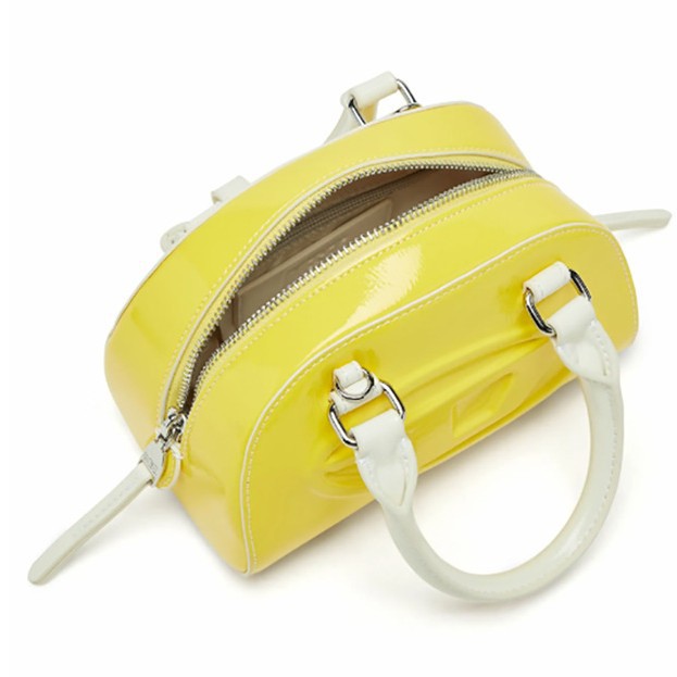 Women Bags Zip - Tas Boston Mini PU Mengkilap Warna
