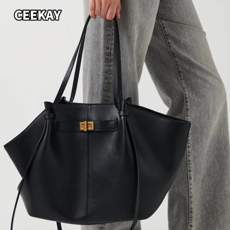 Women'S Tote Bags Designer - Tas Bahu Wanita Model Trapeze Kapasitas