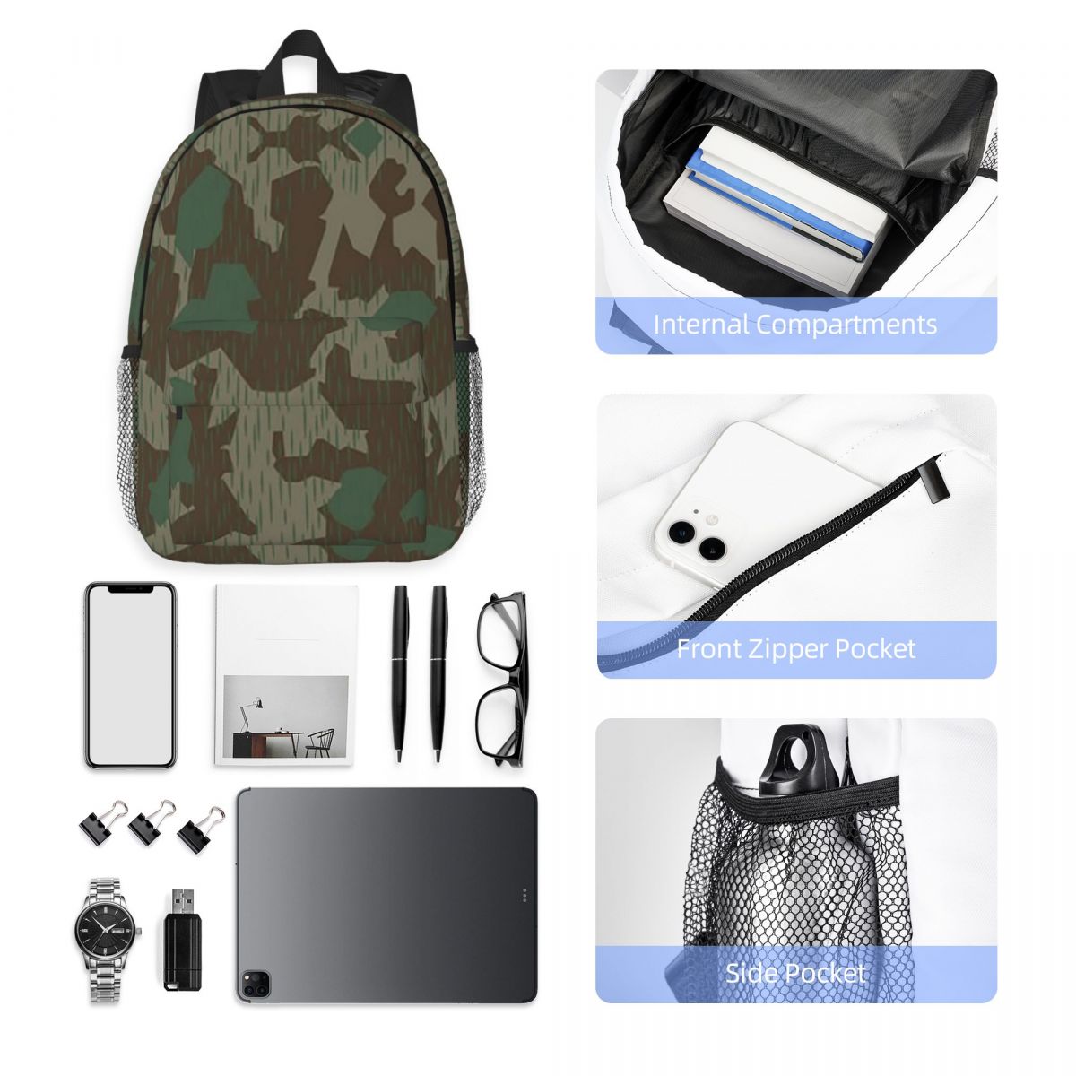 WW2 Jerman Militer Splinter Ca - Women Bags Germany ulasan dan harga