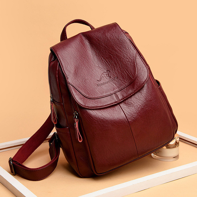 Ransel Kulit Lembut Vintage un - Women'S Vegan Bags ulasan dan harga
