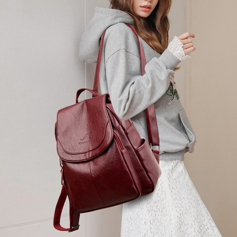 Ransel Kulit Lembut Vintage un - Women'S Vegan Bags ulasan dan harga