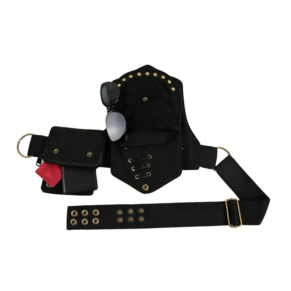 Tas Pinggang Gaya Punk dengan  - Women'S Bum Bags ulasan dan harga