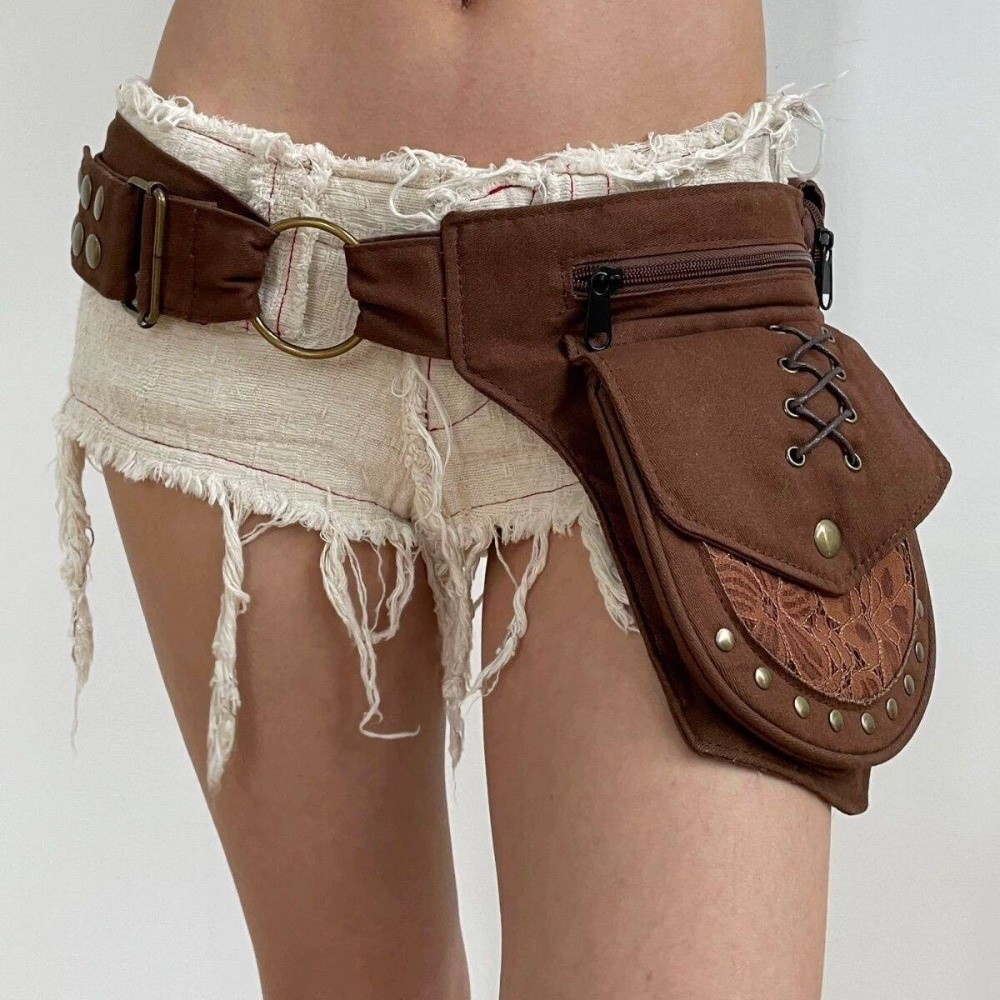 Tas Pinggang Gaya Punk dengan  - Women'S Bum Bags ulasan dan harga