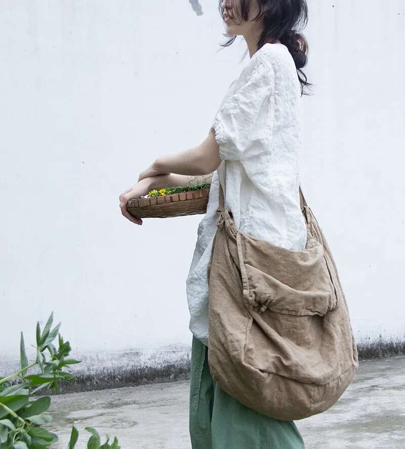 UMI MAO tas katun Linen gaya H - Women'S Best Bags For Travel ulasan dan harga