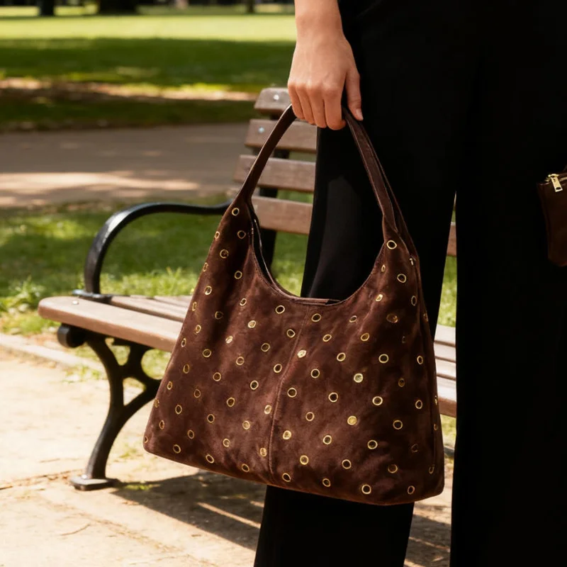 Tas Tote Berbahan Suede dengan - Women'S Vegan Bags ulasan dan harga