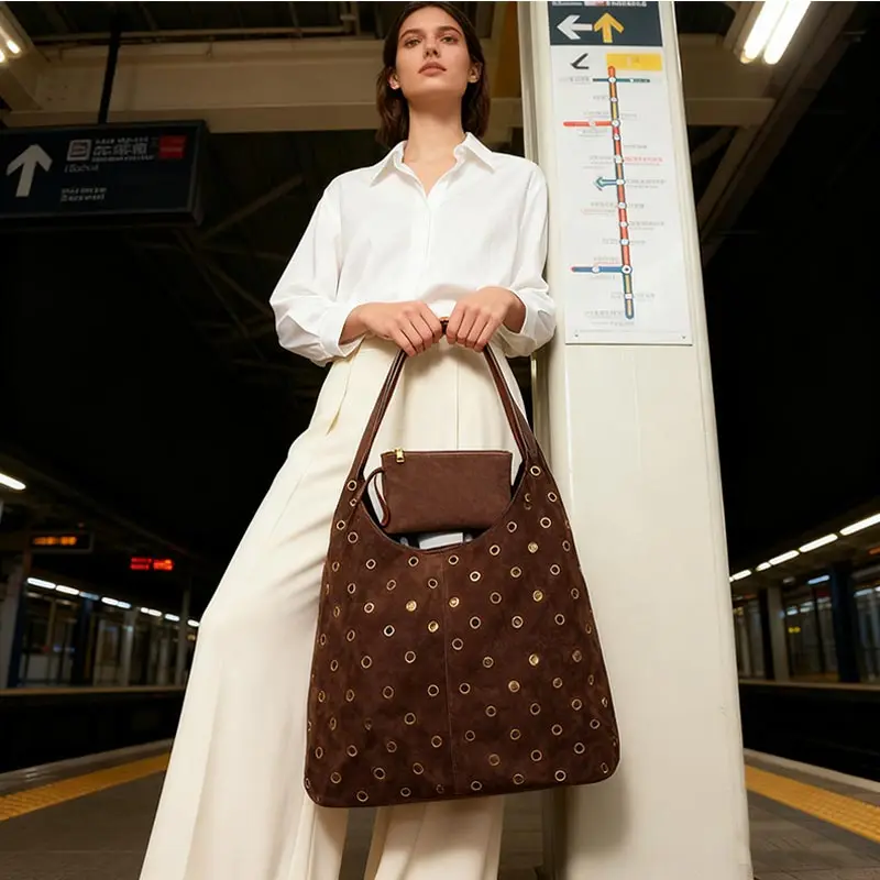 Tas Tote Berbahan Suede dengan - Women'S Vegan Bags ulasan dan harga