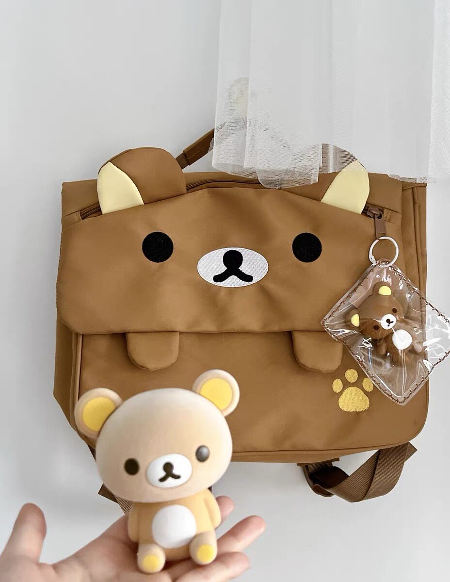 Ransel Beruang Kartun Tas Sera - Women'S Japanese Bags ulasan dan harga