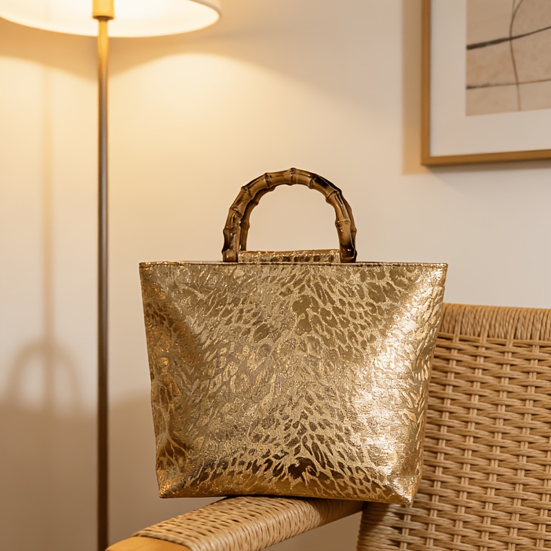 Tas tote jacquard daun emas me - Women Bags On Sale ulasan dan harga