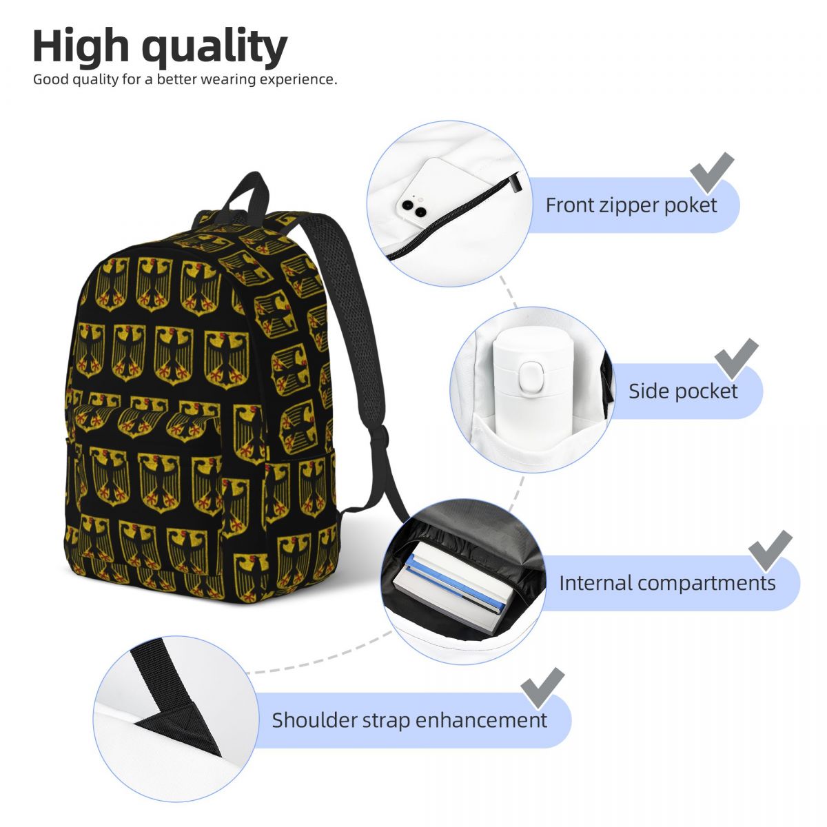 Tas Ransel Keren Bendera Jerma - Women Bags Germany ulasan dan harga