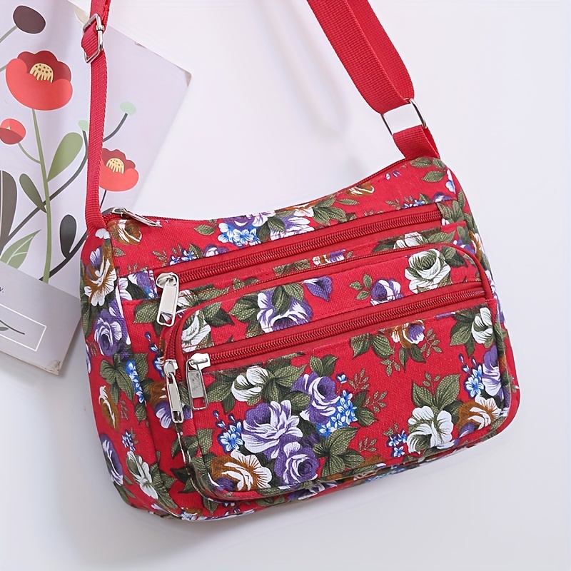 Tas Selempang Bermotif Bunga y - Women Bags Zip ulasan dan harga