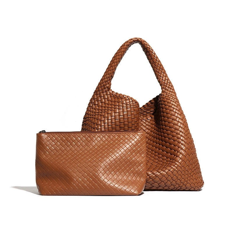 Tas Tote Kulit Vegan Anyaman u - Women'S Vegan Bags ulasan dan harga
