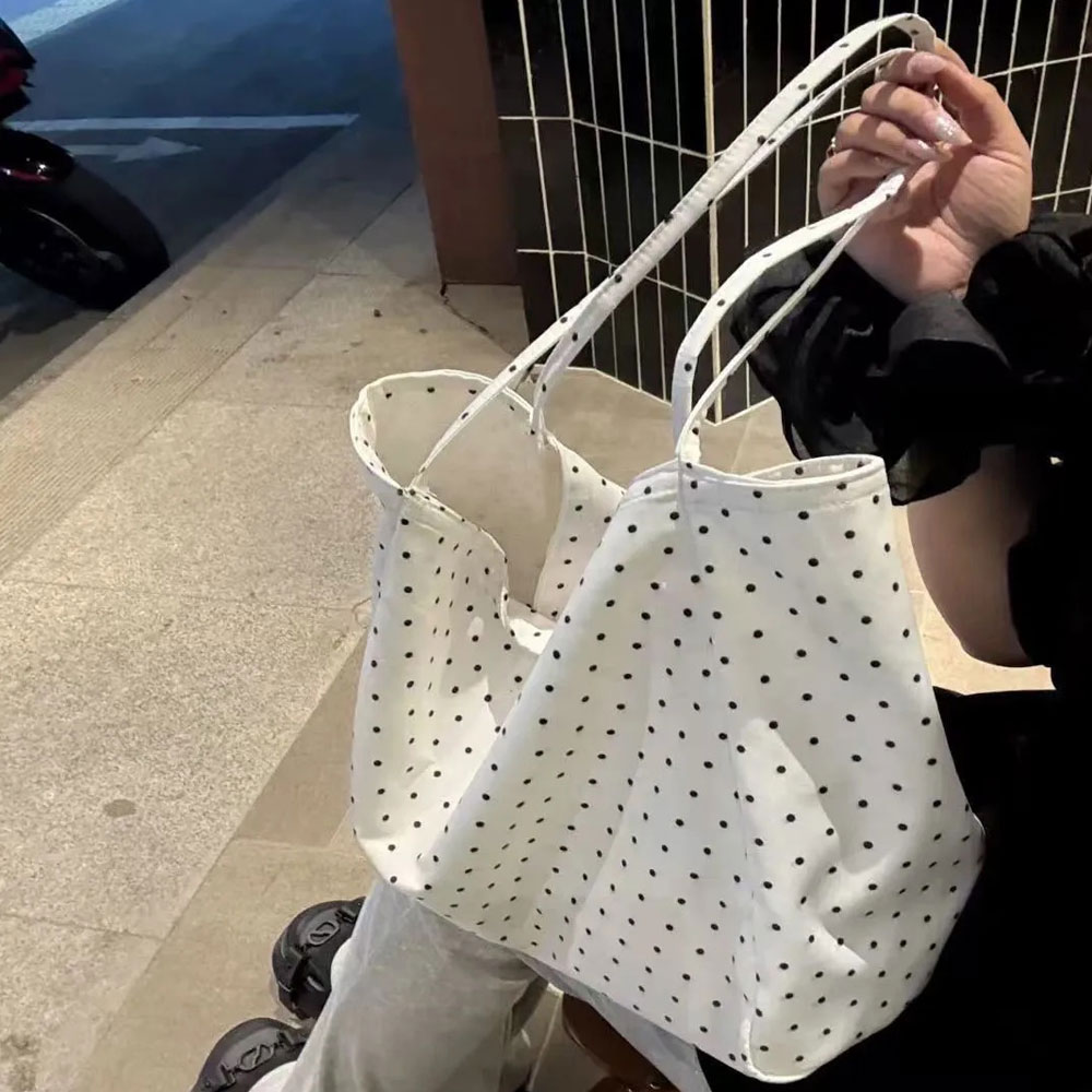Tas Kanvas Polkadot Baru Berka - Women Bags On Sale ulasan dan harga