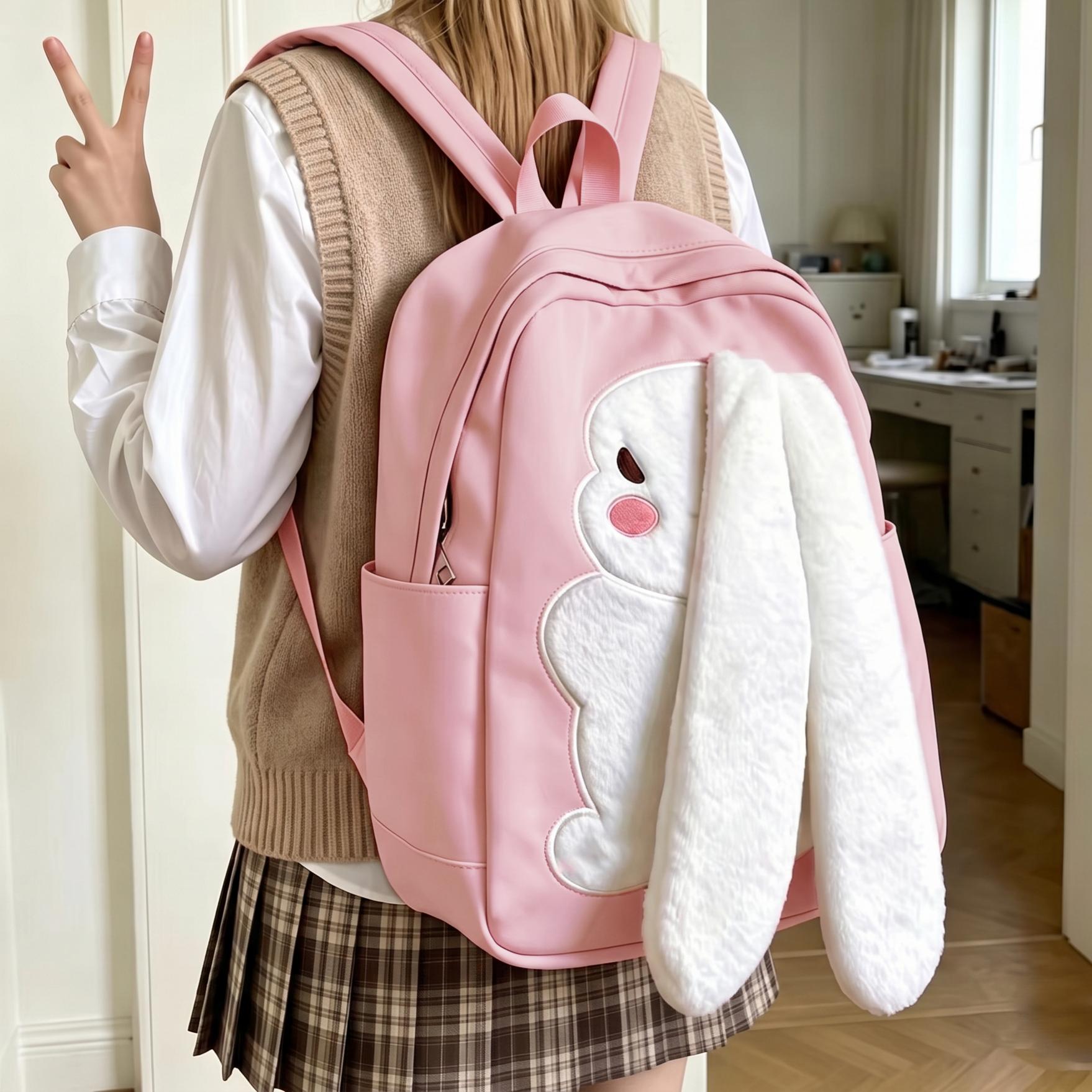 Tas ransel bermotif kelinci, d - Women'S Best Bags For Travel ulasan dan harga